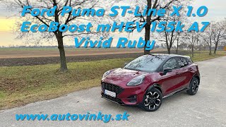 Ford Puma STLine X 10 EcoBoost mHEV 155k A7 Vivid Ruby [upl. by Aved95]