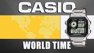 Casio World Time AE1200WHD1A [upl. by Kroy]