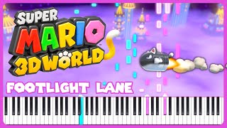 Footlight Lane Album Ver  Super Mario 3D World  Piano Cover  Sheet Music [upl. by Hayne]