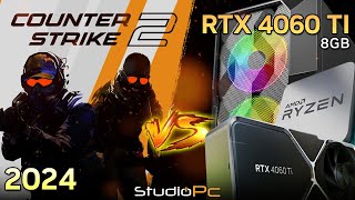 500 de FPS no Counter strike 2 usando a RTX 4060 Ti  StudioPc [upl. by Arakihc]