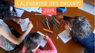 Le calendrier des enfants 2019  poutre du temps à colorier [upl. by Ahearn]