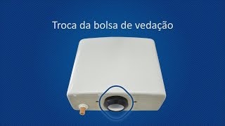 Troca da bolsa de vedação  Mecanismo para caixa acoplada [upl. by Noruq]