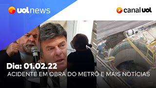 Acidente em obra do Metrô interdita Marginal Tietê últimas informações e mais notícias  UOL News [upl. by Alda52]