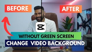 Remove Video Background in Capcut without Green Screen  Video Background Remover App Capcut [upl. by Hsepid499]