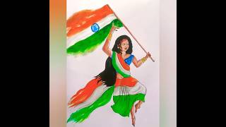 Independence Day 2024  How to draw Independence day drawing  easyartpad shorts independenceday [upl. by Anilad]