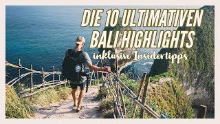 10 REISETIPPS FÜR BALI  Was du auf Bali unbedingt sehen solltest [upl. by Oluap]