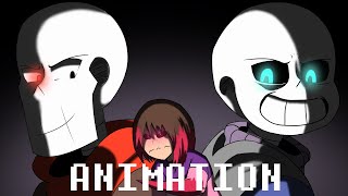 GlitchTeam Sans and Papyrus Glitchtale Fan Animation [upl. by Ulphia]