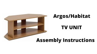 Argos Corner TV Unit Assembly Instructions [upl. by Wheaton629]