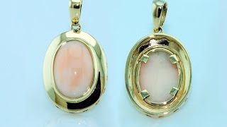 Handmade pendent with gold bezel setting for delicate gems [upl. by Lahtnero]