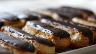 Chocolate eclairs recipe and home demonstration [upl. by Ailahtan]