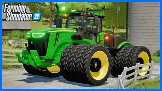 FASTEST TRACTOR EVER  John Deere 9R 4213 Mod Preview  Farming Simulator 22 [upl. by Sinylg994]