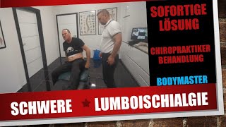 Schwere Lumboischialgie  Sofortige Lösung  CHIROPRAKTIKER Behandlung [upl. by Anileme]