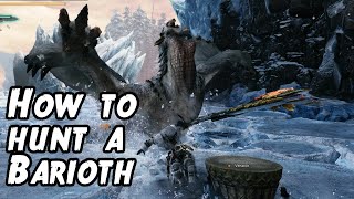 How to hunt your first Barioth in MHW [upl. by Marlane440]