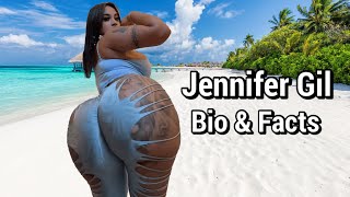 Jennifer Gil  Curvy Plus Size Model  Bio amp Facts [upl. by Jodee]