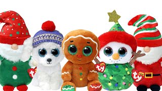 TY Beanie Boos Christmas Holiday 2023 Haul Unboxing Review [upl. by Hough663]