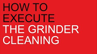 Anita PL042  Fred PL043PL044 How to execute the grinder cleaning [upl. by Yddor]