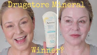 AVEENO  Positively Mineral Sensitive Skin SPF 50  Demo amp Review Hint Starts off bumpy but [upl. by Gerek]