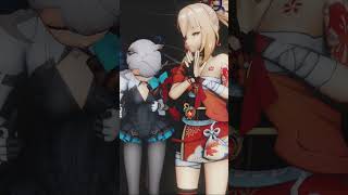 【Genshin MMD】Yoimiya Lynette PTPOM genshinimpact mmd shorts lynette yoimiya [upl. by Michelina]