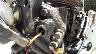 How to Replace Thermostat on Evinrude Outboard Engine [upl. by Ainud]