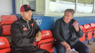 Whitley Bay post match interview with the Reds manager Danny Grainger [upl. by Attenra]