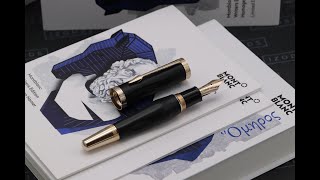 IZODS A quick look at the Montblanc Writers Edition Homage to Homer LE9800 Fountain PenMy Video [upl. by Amaerd]