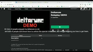 How to get the special characters in roblox Deltarune RP [upl. by Seagrave]