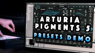 Arturia Pigments 5 New Atmospheric Presets Demo No Talking [upl. by Araet]