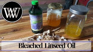 How to Make Bleached Linseed Oil I Hand Tool Woodworking Finish [upl. by Euqcaj464]