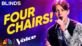 15YearOld Ryley Tate Wilson Stuns Coaches with quotDancing On My Ownquot  The Voice Blind Auditions [upl. by Hildy]