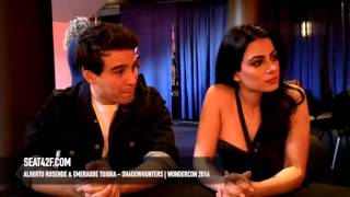 Alberto Rosende amp Emeraude Toubia Shadowhunters WonderCon 2016 Interview [upl. by Elazaro]