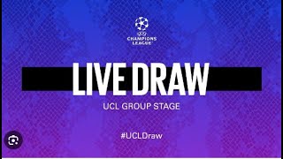 UEFA CHAMPIONS LEAGUE LIVE DRAW [upl. by Neitsirk40]