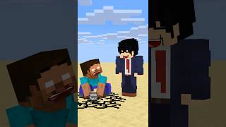 HELP Herobrine To Power Up And Throw Bedrock friendship shorts trending anime [upl. by Tessie566]