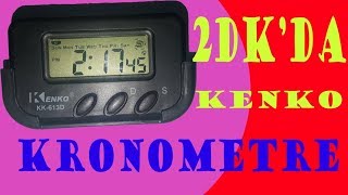 TÜRKÇE KENKO KRONOMETRE KULLANIMI 2DK da KENKO KK613D DİJİTAL KRONOMETRE ALARM KURMA [upl. by Ahsini]