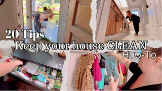 How to keep your house CLEAN 20 life changing tips house cleaning motivation  clean with me [upl. by Carman298]