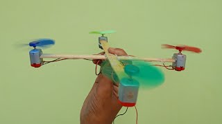 Dc motor se drone banaye  dc motor project  mini diy drone [upl. by Nalyak]