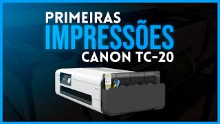 CANON TC20  PRIMEIRAS IMPRESSÕES RODANDO COM TINTA COMPATÍVEL [upl. by Ainat]