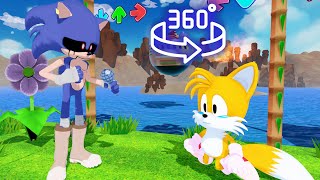 Sonic Vs Tails FNF Friends meeting Song 360° Animation [upl. by Otiv110]