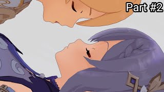 What people do in this situation Part 2 Aether x Keqing  MMD Genshin Impact Animation [upl. by Martino]