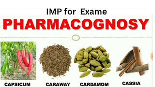 IMP of pharmacognosy for 2024 [upl. by Llehcim616]