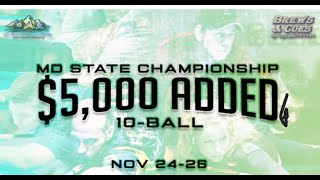 2023 Maryland State 10 Ball Championship [upl. by Roseline]