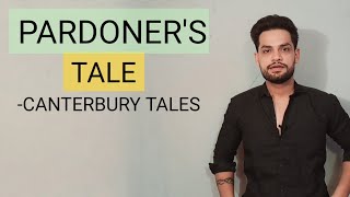 Canterbury Tales Pardoners Tale english Literature Geoffrey Chaucer Kapil gangwani hindi Summary [upl. by Nallid]