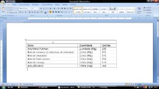 Como dividir uma célula na tabela no word 2007  2º modo [upl. by Arze12]