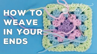 How to Weave Sew in Your Ends on Your Crochet Project [upl. by Laurita]