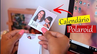 COMO FAZER POLAROID DE CALENDARIO 2021 COM FOTO  Rafaela e Cleithy [upl. by Loresz]