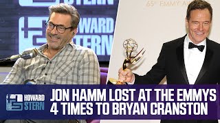 Jon Hamm on Losing the Emmy to Bryan Cranston 4 Times [upl. by Enortna]