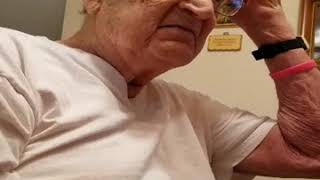 MY 98 YEAR OLD DADS REACTION WHEN HE FINDS OUT HOW OLD HE REALLY IS WARNINGFOUL LANGUAGE [upl. by Innavoeg746]