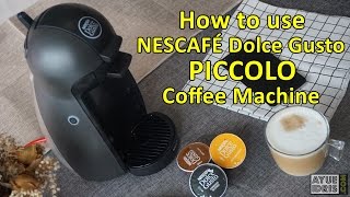 Tutorial how to use Nescafe Dolce Gusto Piccolo Coffee Machine [upl. by Ikkim]