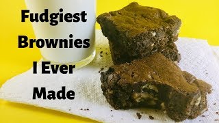 Fudge Brownie recipe  fudgiest I ever made [upl. by Bearce]