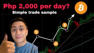 SIMPLE 2000PHP PER DAY SA CRYPTO TRADING SAMPLE ANG RISK MANAGEMENT [upl. by Sochor362]