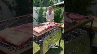 Asado argentino Italia asado food foryou youtuber vivir asar [upl. by Trefor617]